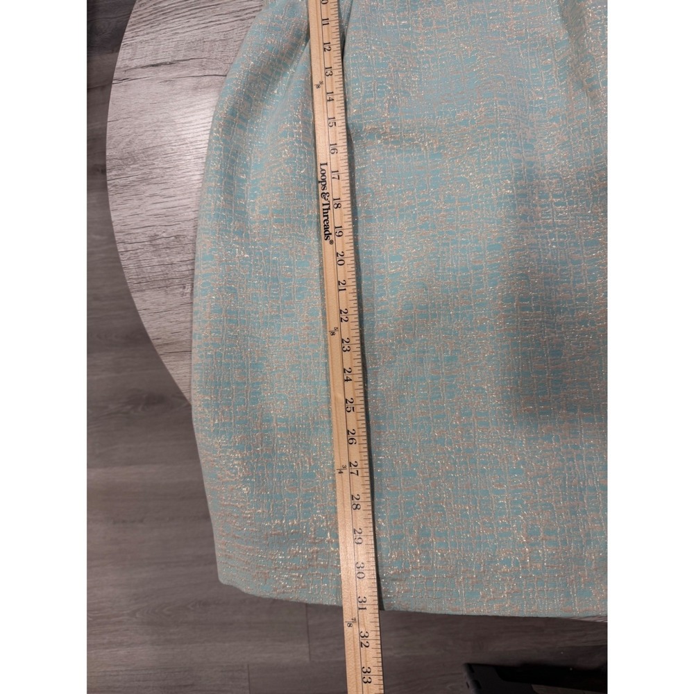Lilly Pulitzer Strapless Beaded Cocktail Dress Aqua Gold Wedding Guest Party - Picture 7 of 12